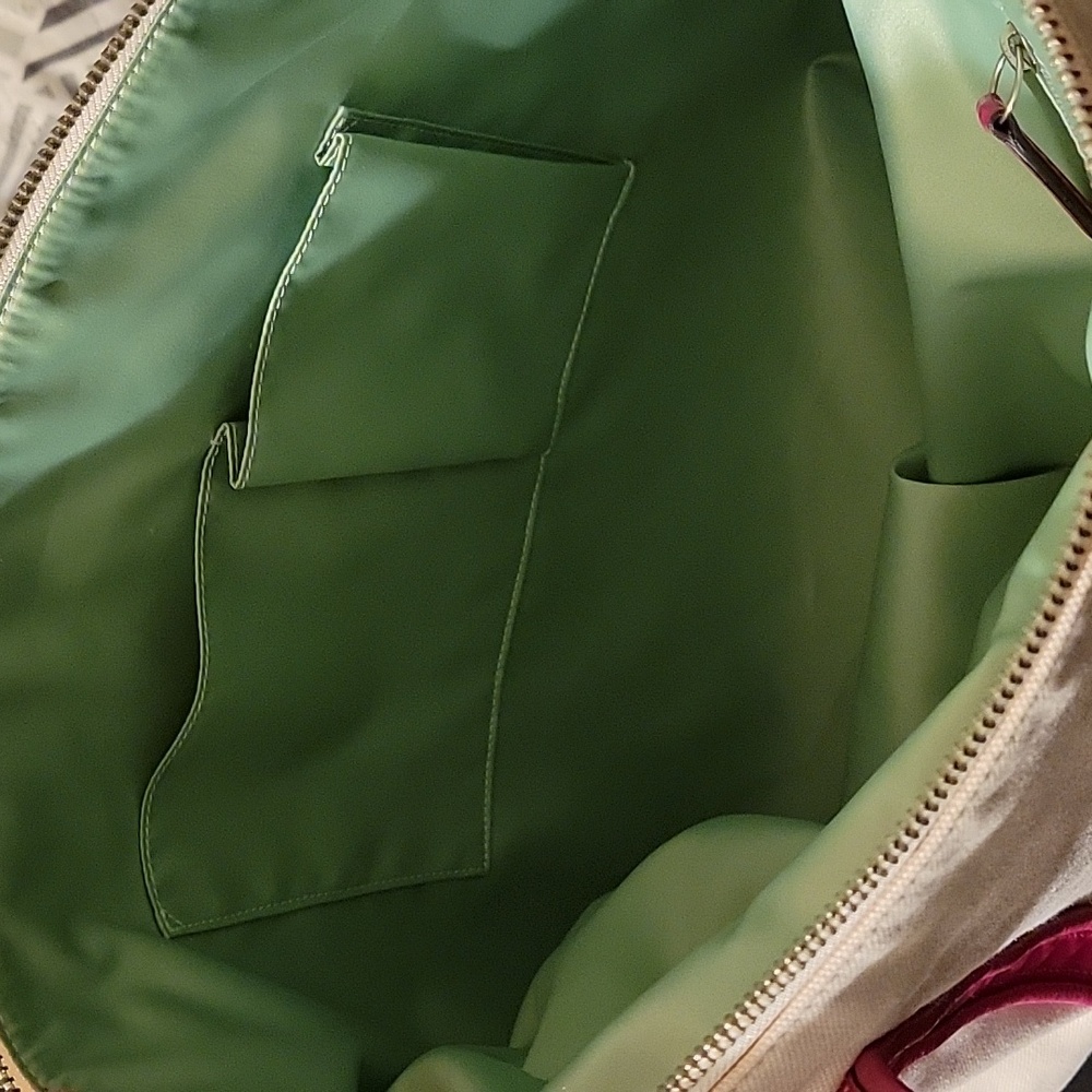 Coach Rare Multicolor Sequin, Metalic, and Mosiac Leather Butterfly Canvas Tote - Picture 15 of 17